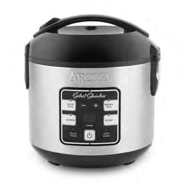 Aroma ARC-914SBDS Select Stainless rice and grain multicooker shown in its 2025 manufacturer catalog; photo-versus-render status unknown.