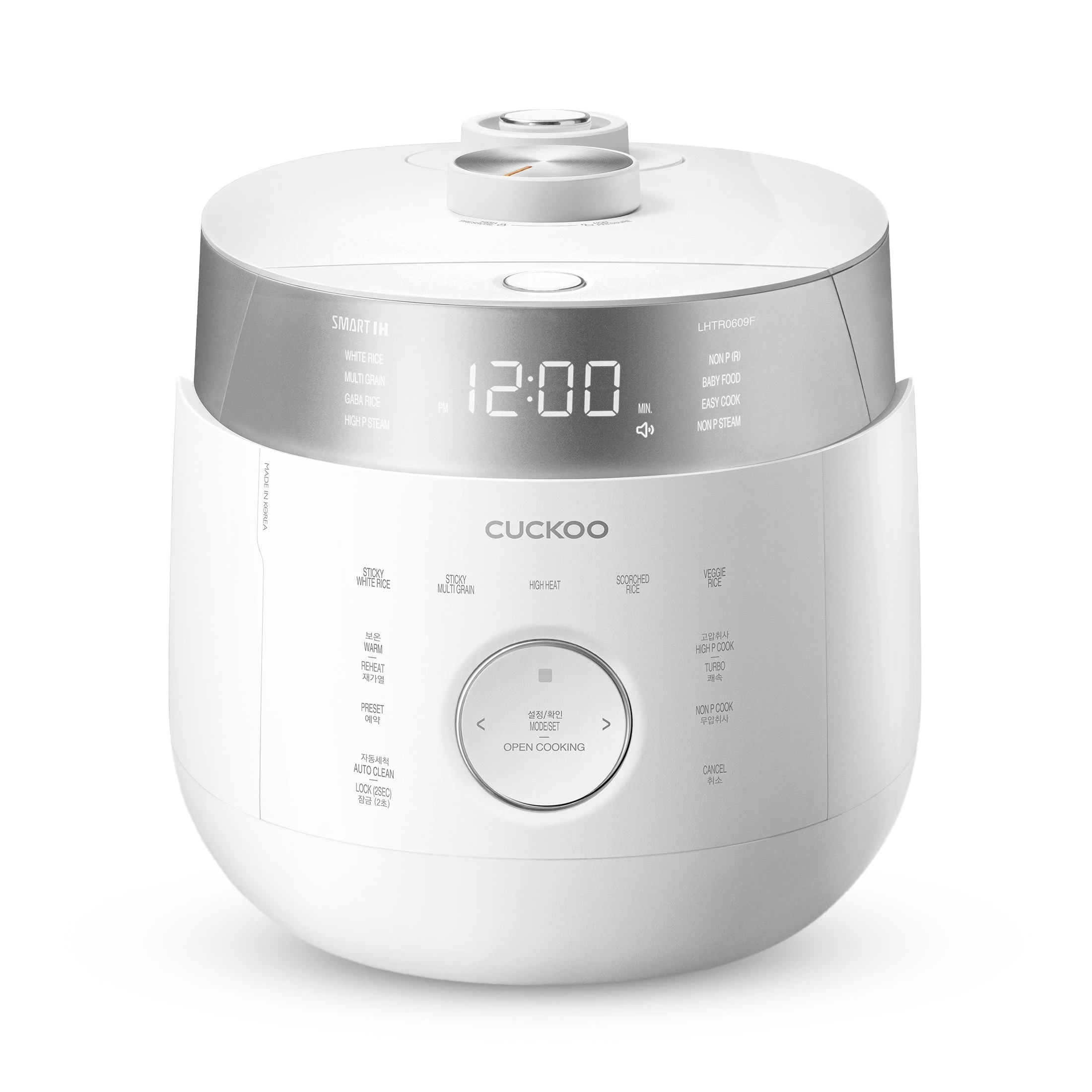 Cuckoo CRP-LHTR1009FW ten-cup Twin Pressure cooker in white